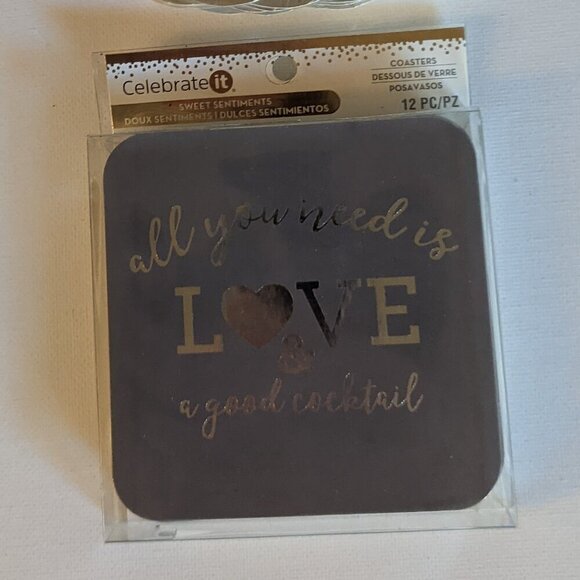 NWT Bachelorette Hen Party Wedding Reception Coasters Paper Plates Celebrate It - Picture 5 of 8